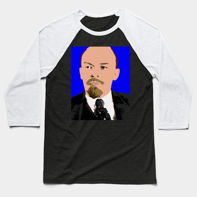 Vladimir Lenin Baseball T-Shirt by oryan80